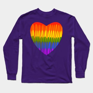 Rainbow Heart Long Sleeve T-Shirt